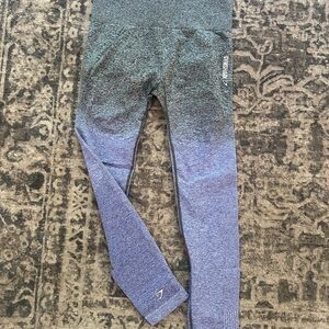 Gymshark Gradient Leggings - Charcoal and Lavender